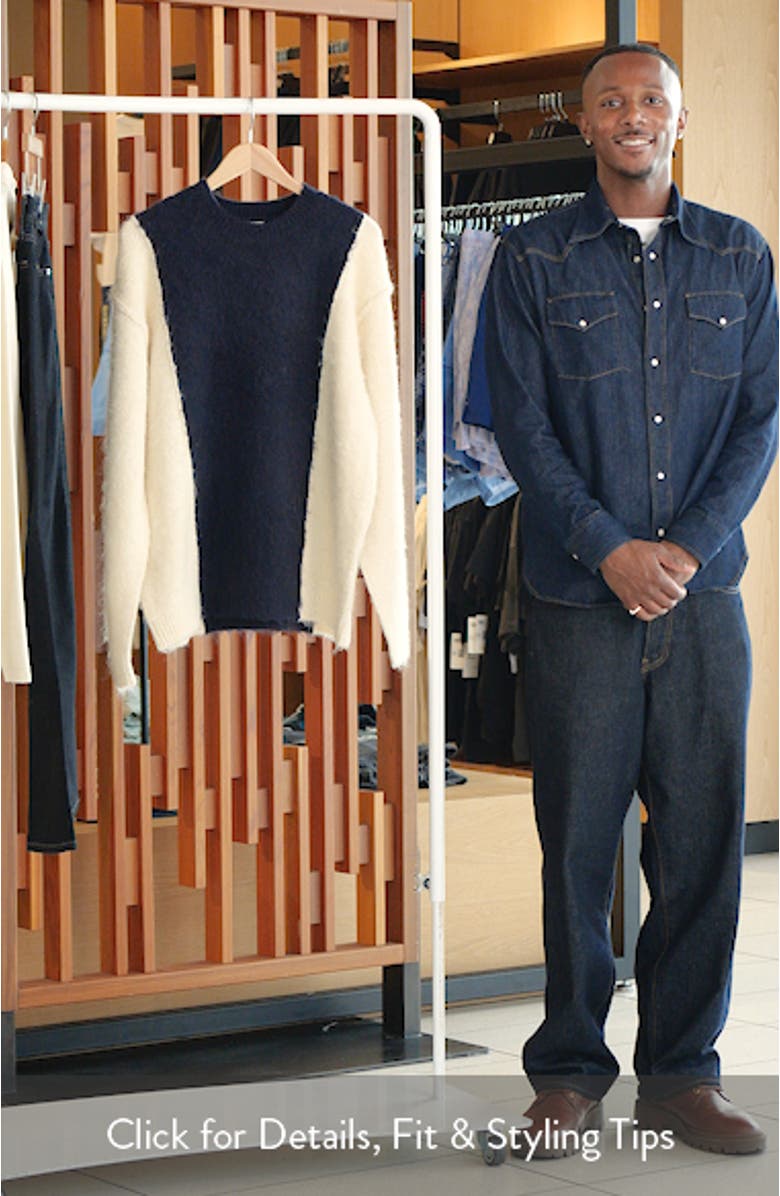 Fluffy Paneled Sweater, sales video thumbnail