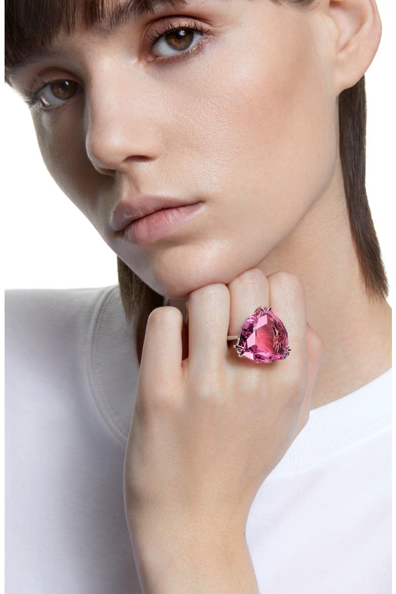 Millenia Crystal Cocktail Ring, Alternate, color, PINK