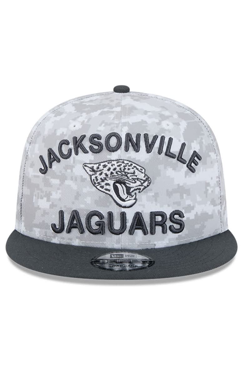 New Era Men's New Era  White/Graphite Jacksonville Jaguars 2024 Salute To Service 9FIFTY Snapback Hat, Alternate, color, White