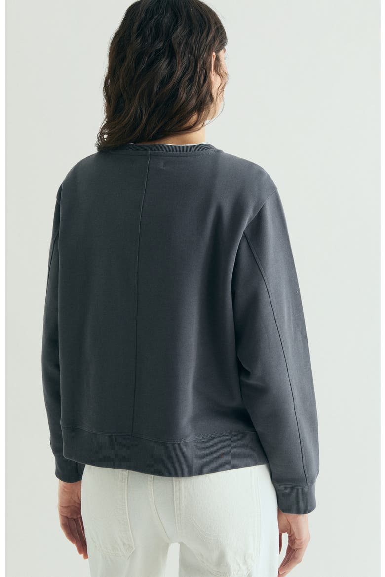 Skull Glitter Sweatshirt, Alternate, color, DarkGrey
