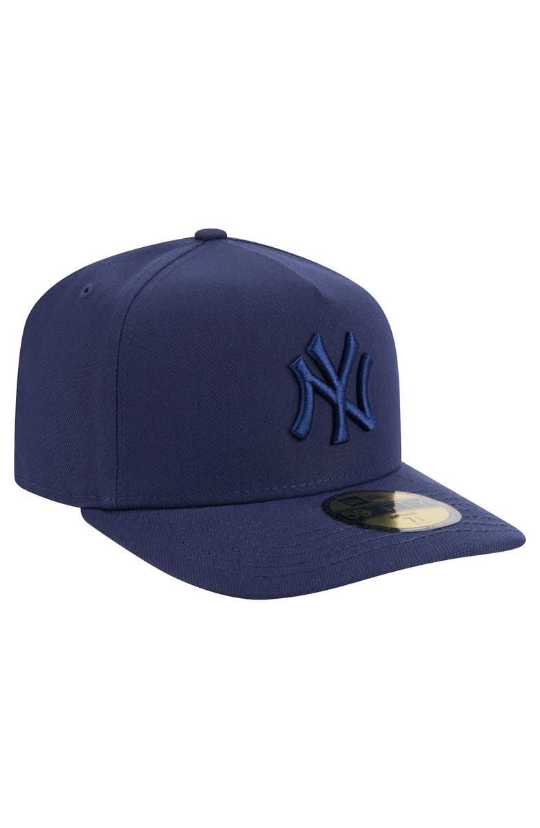 New Era Men's New Era Navy New York Yankees Color Pack A-Frame 59FIFTY Fitted Hat, Alternate, color, 
