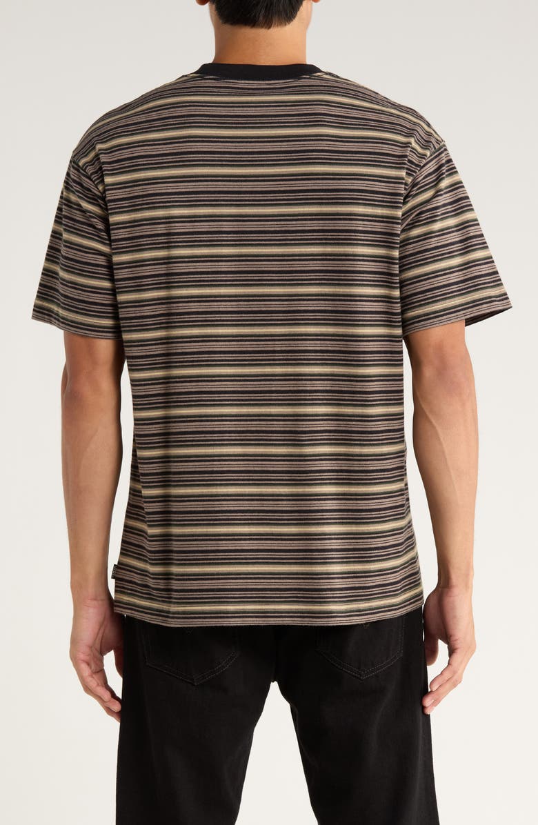 Vans Cameron Stripe Cotton T-Shirt, Alternate, color, Walnut