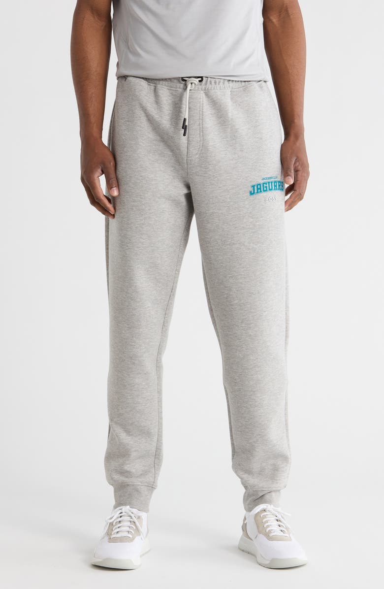 BOSS Sanders NFL Jacksonville Jaguars Joggers, Main, color, Light/ Pastel Grey