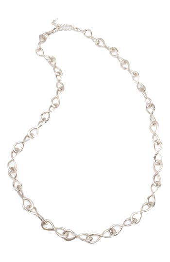 Saachi Eternal Loop Chain Necklace In Silver