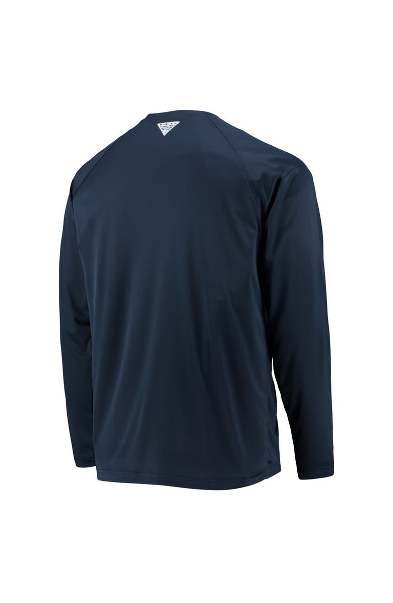 Columbia Men's Columbia Navy Dallas Cowboys Terminal Tackle Omni-Shade Raglan Long Sleeve T-Shirt, Alternate, color, Navy
