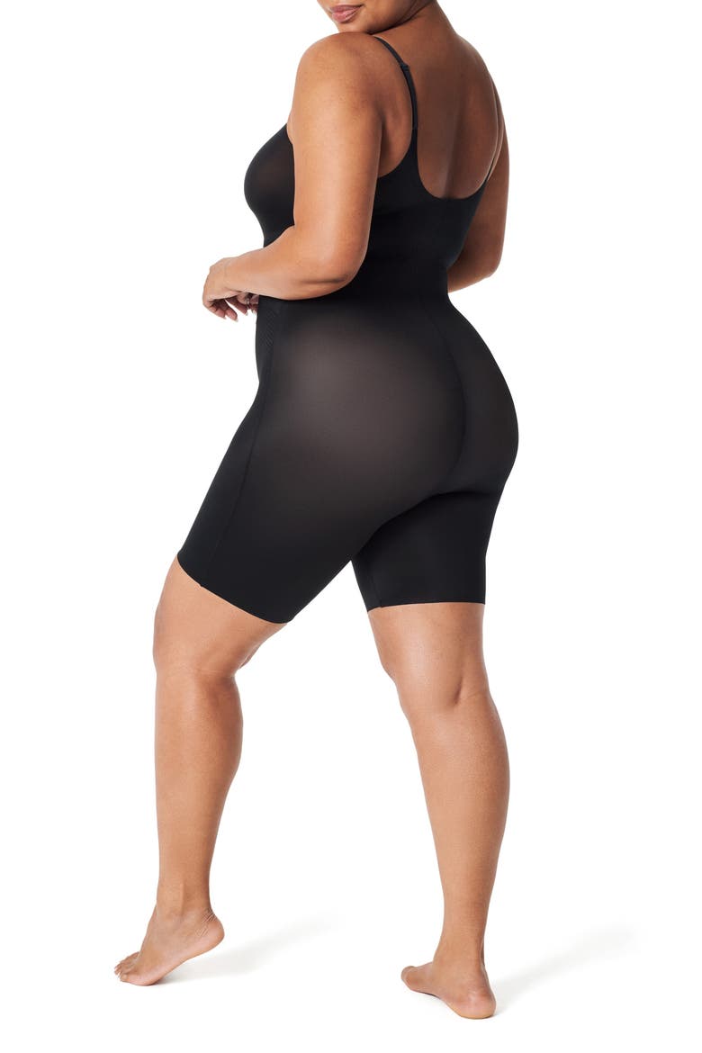 SPANXshape™ Invisible Mid-Thigh Bodysuit, Alternate, color, VERY BLACK