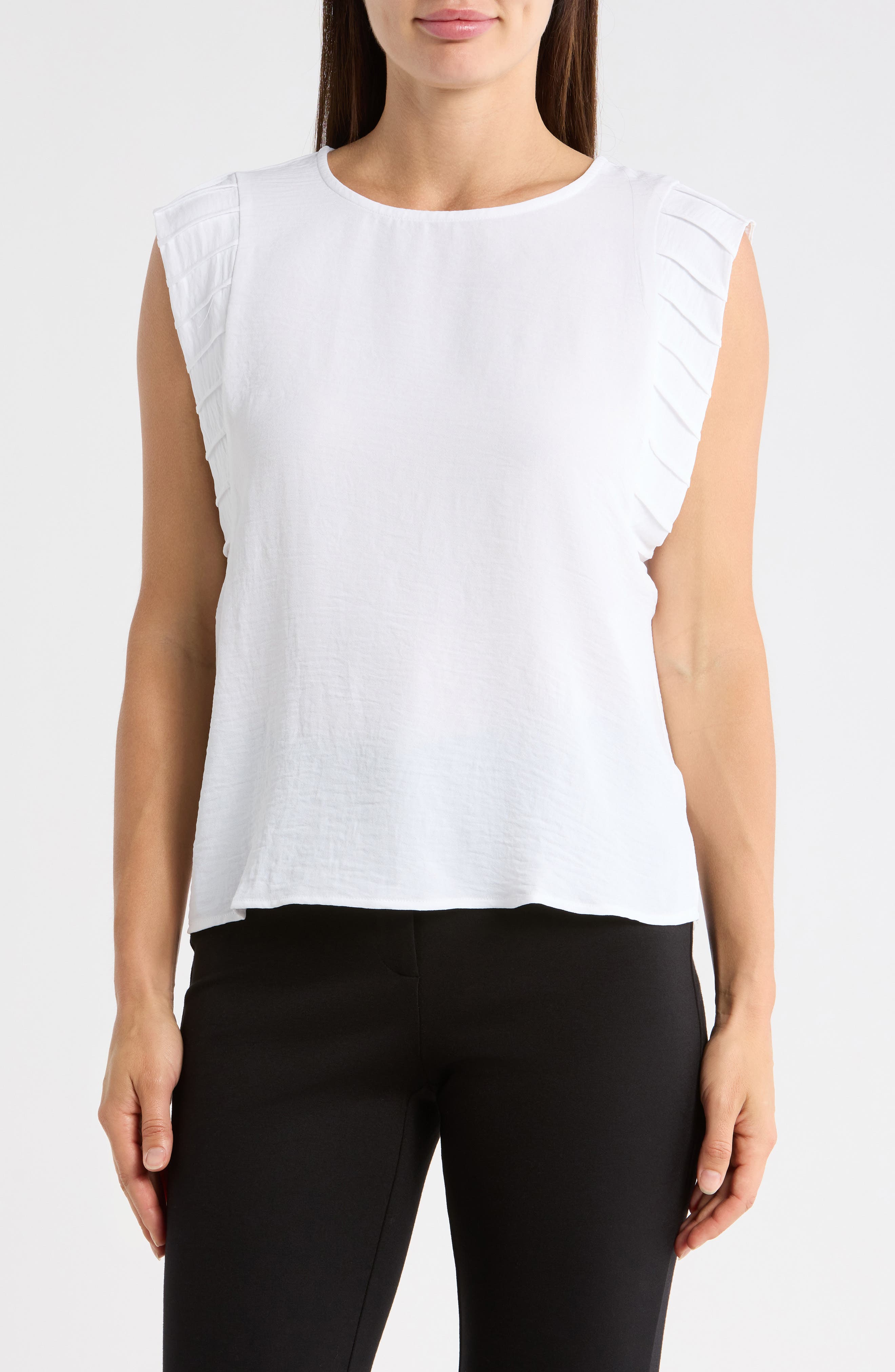 Vince Camuto Pleat Sleeve Shell Top