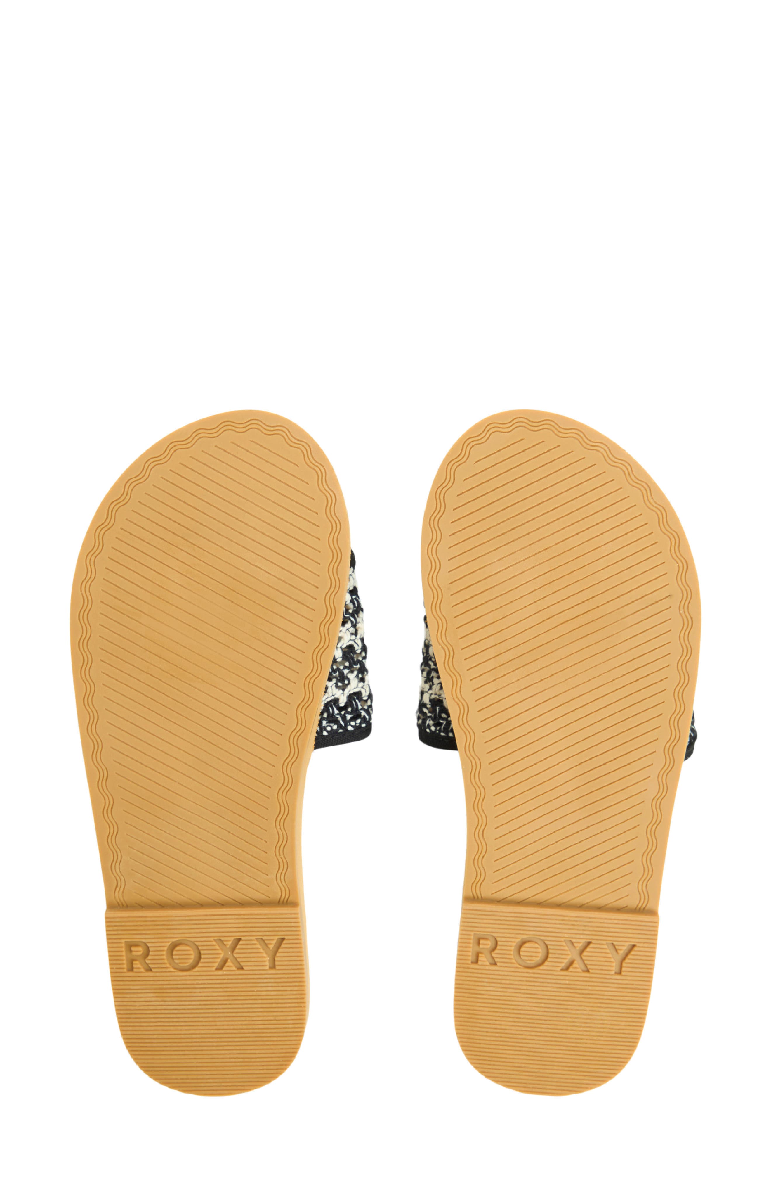 Roxy Riviera Slide Sandal, Alternate, color, Black