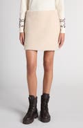 Moncler High Pile Fleece Miniskirt