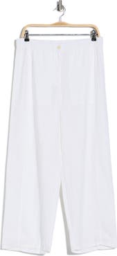 Eileen Fisher Wide Leg Organic Linen Ankle Pants