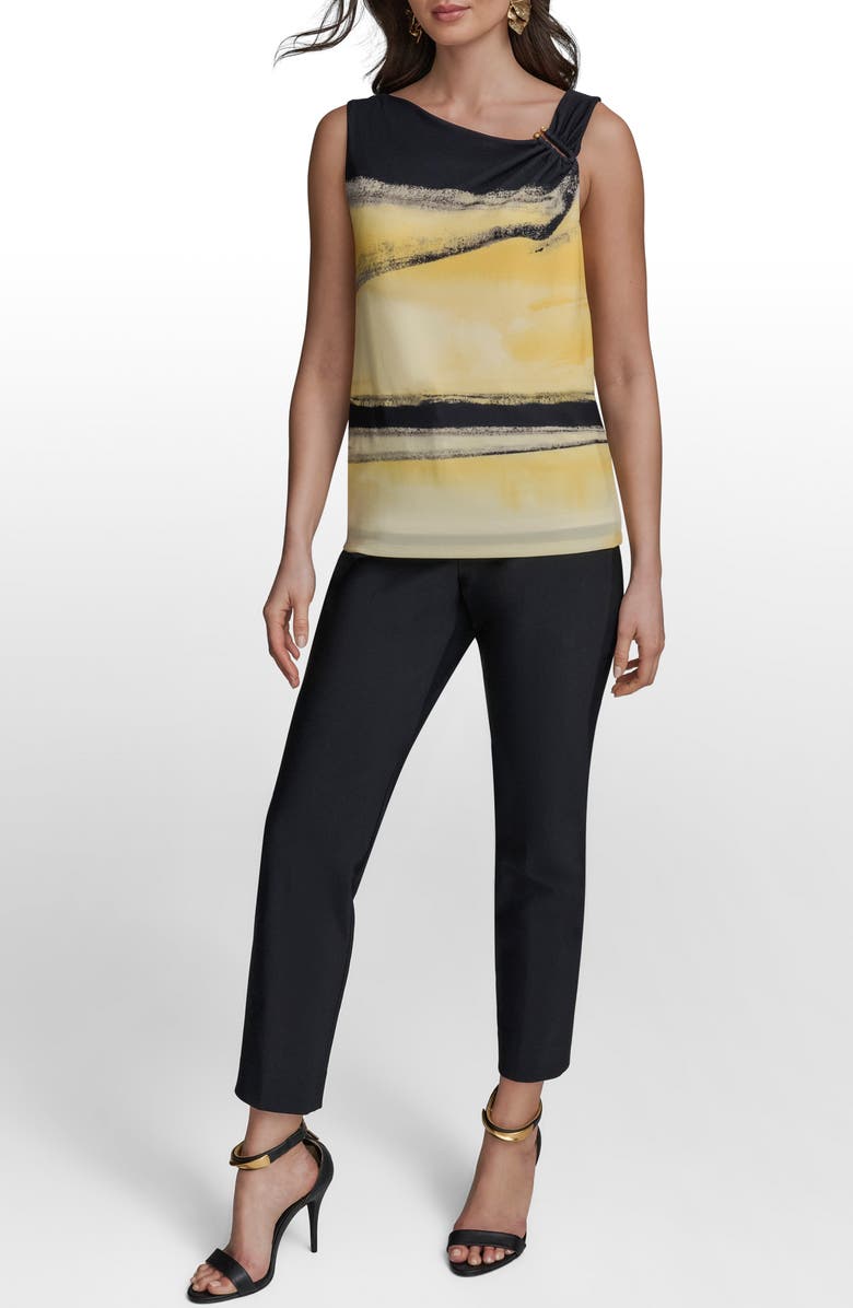 Donna Karan New York Abstract Print Sleeveless Top, Alternate, color, 