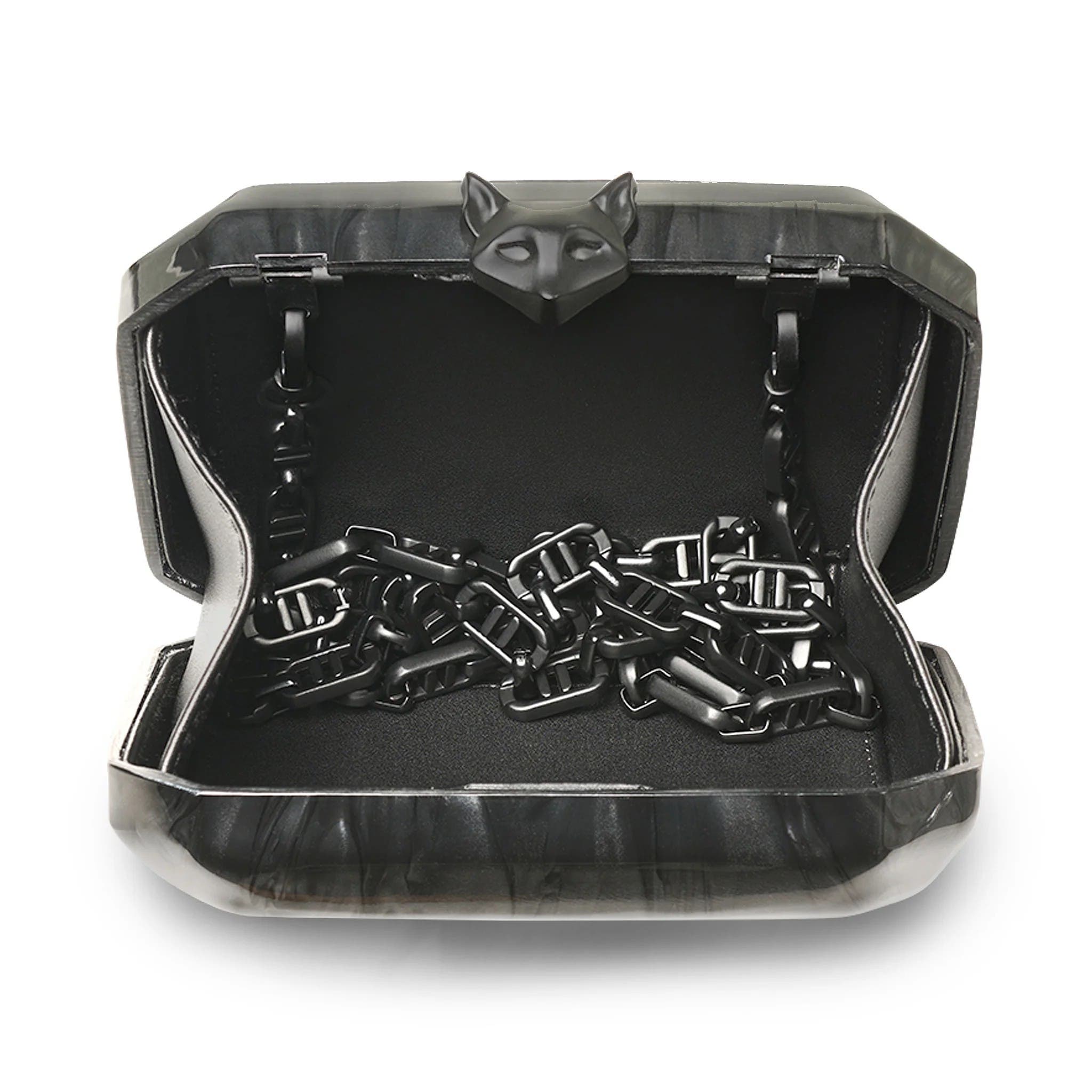 DESERI Diva Crossbody Clutch, Alternate, color, Black