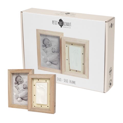 Duo Baby Frame - Baby Handprint & Photo Frame, Keepsake Gift