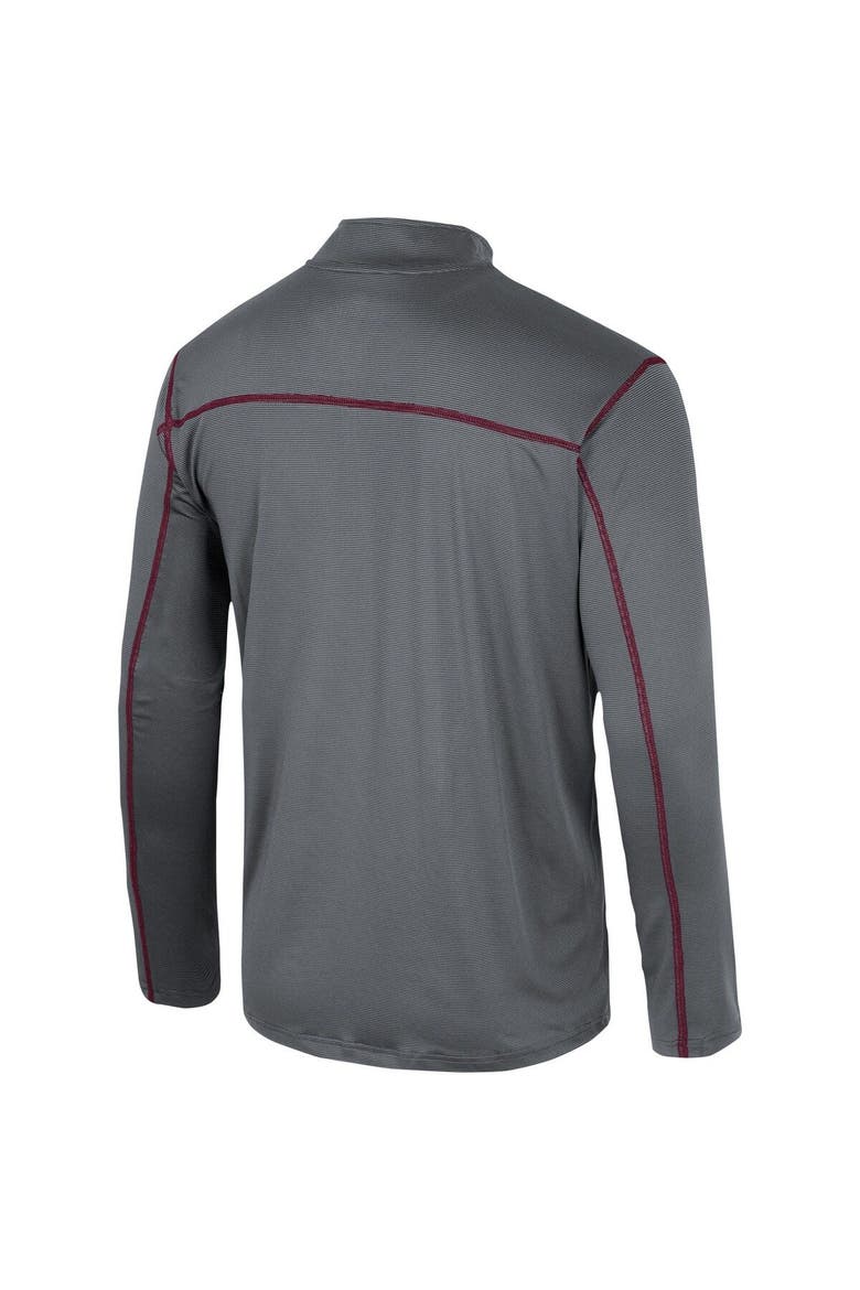 Men's Colosseum Black Montana Grizzlies Cameron Quarter-Zip Windshirt, Alternate, color, Black
