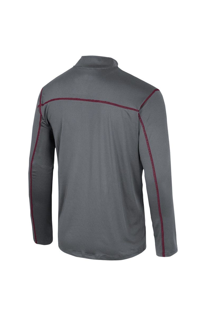COLOSSEUM Men's Colosseum Black Montana Grizzlies Cameron Quarter-Zip Windshirt, Alternate, color,