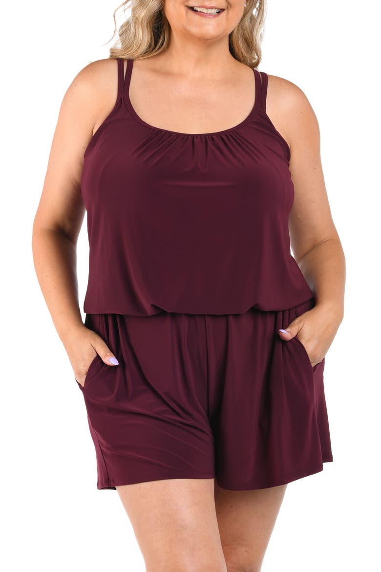 Knit Solids Swim Romper video