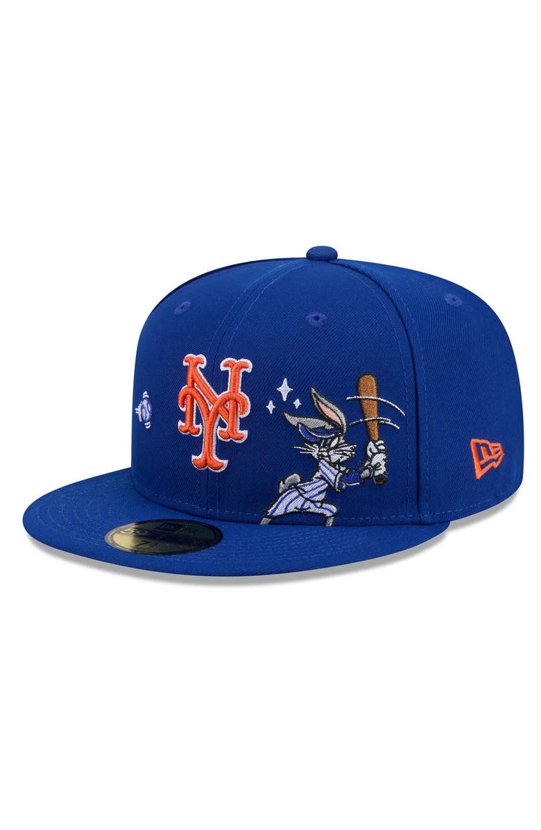 New Era Men's New Era Royal New York Mets Looney Tunes Bugs Bunny 59FIFTY Fitted Hat, Alternate, color,