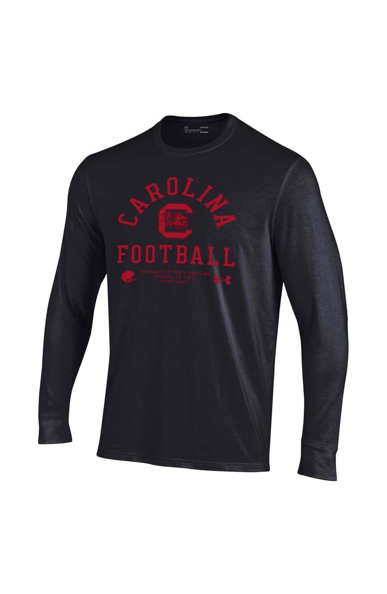 Under Armour Men's Under Armour Black South Carolina Gamecocks 2025 Sideline Football Performance Cotton Long Sleeve T-Shirt, Alternate, color, Black