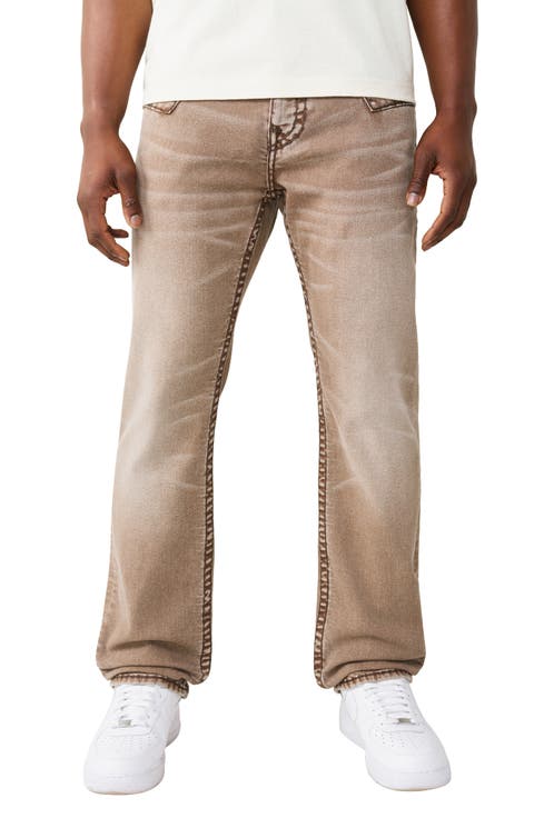 Ricky Super T Jimmy Flap Straight Jeans (Overgrown Tan Wash) (Regular & Big)