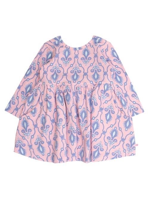 Rufflebutts Knit Long Sleeve Twirl Dress (little Kid)) In Pink