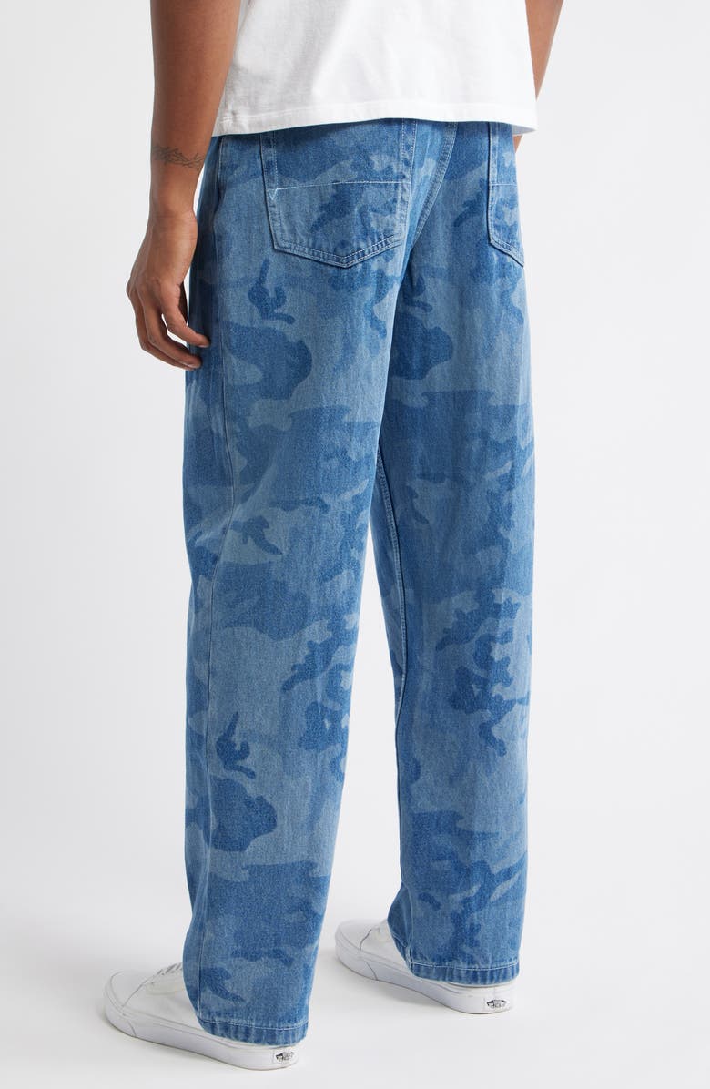 Vans Skate Check-5 Loose Camo Print Denim Jeans, Alternate, color, Stonewash Blue