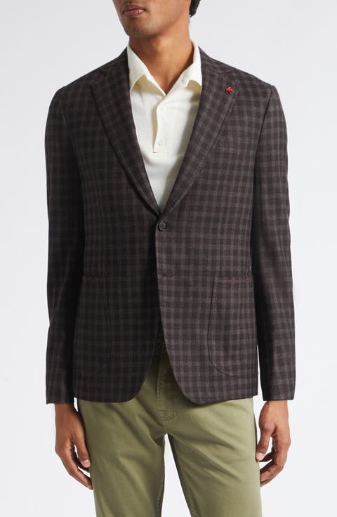 Check Wool & Cashmere Sport Coat