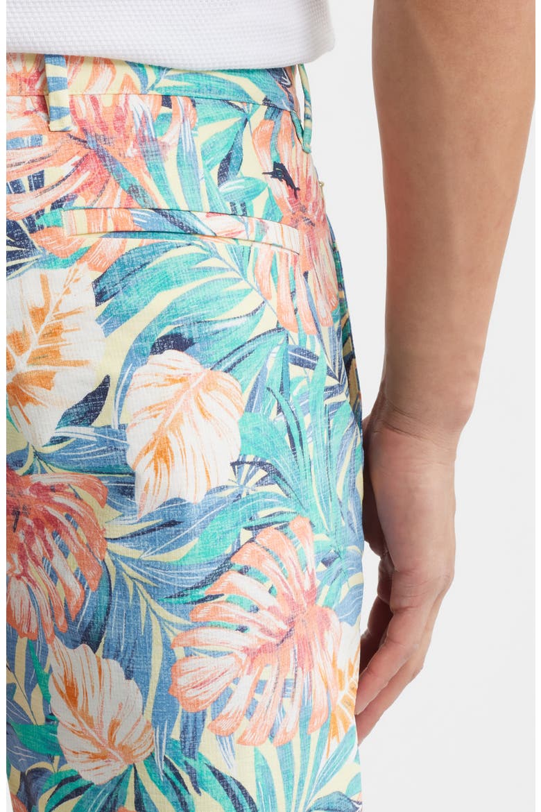 Chip Shot Positano Palms Stretch Ripstop Shorts, Alternate, color, LYCHEE