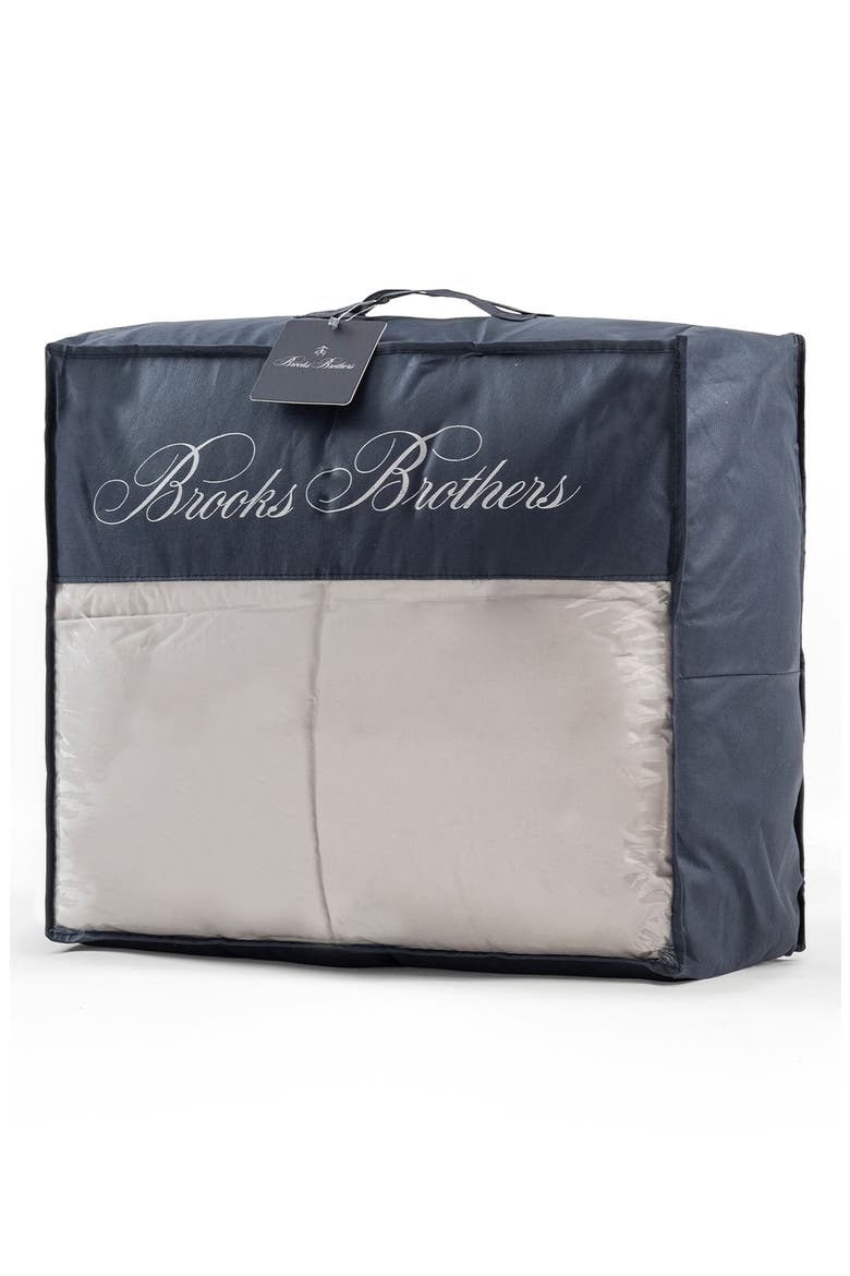Goose Down Fill Comforter, Alternate, color, SILVER