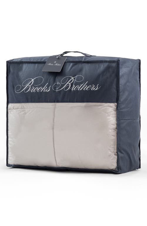 Brooks Brothers Goose Down Fill Comforter In Silver