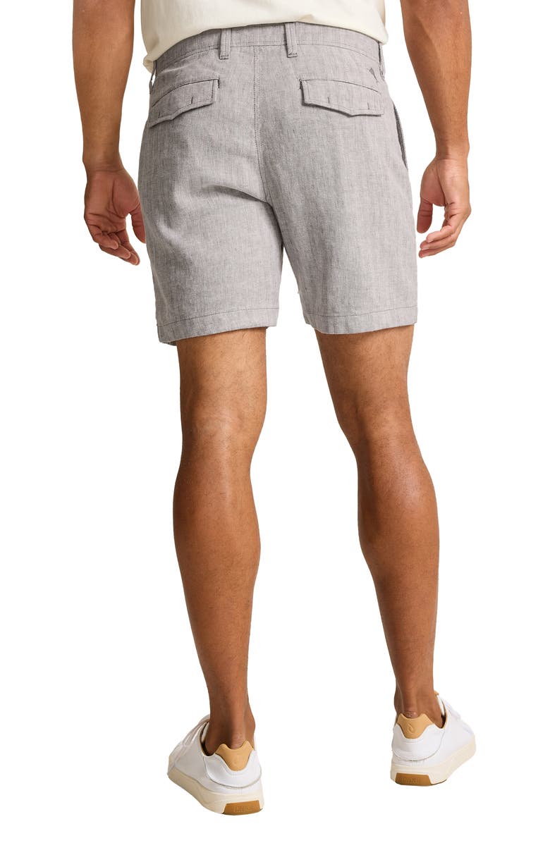 Tommy Bahama Beach Coast 7-Inch Flat Front Linen & Cotton Shorts, Alternate, color, Bala Shark