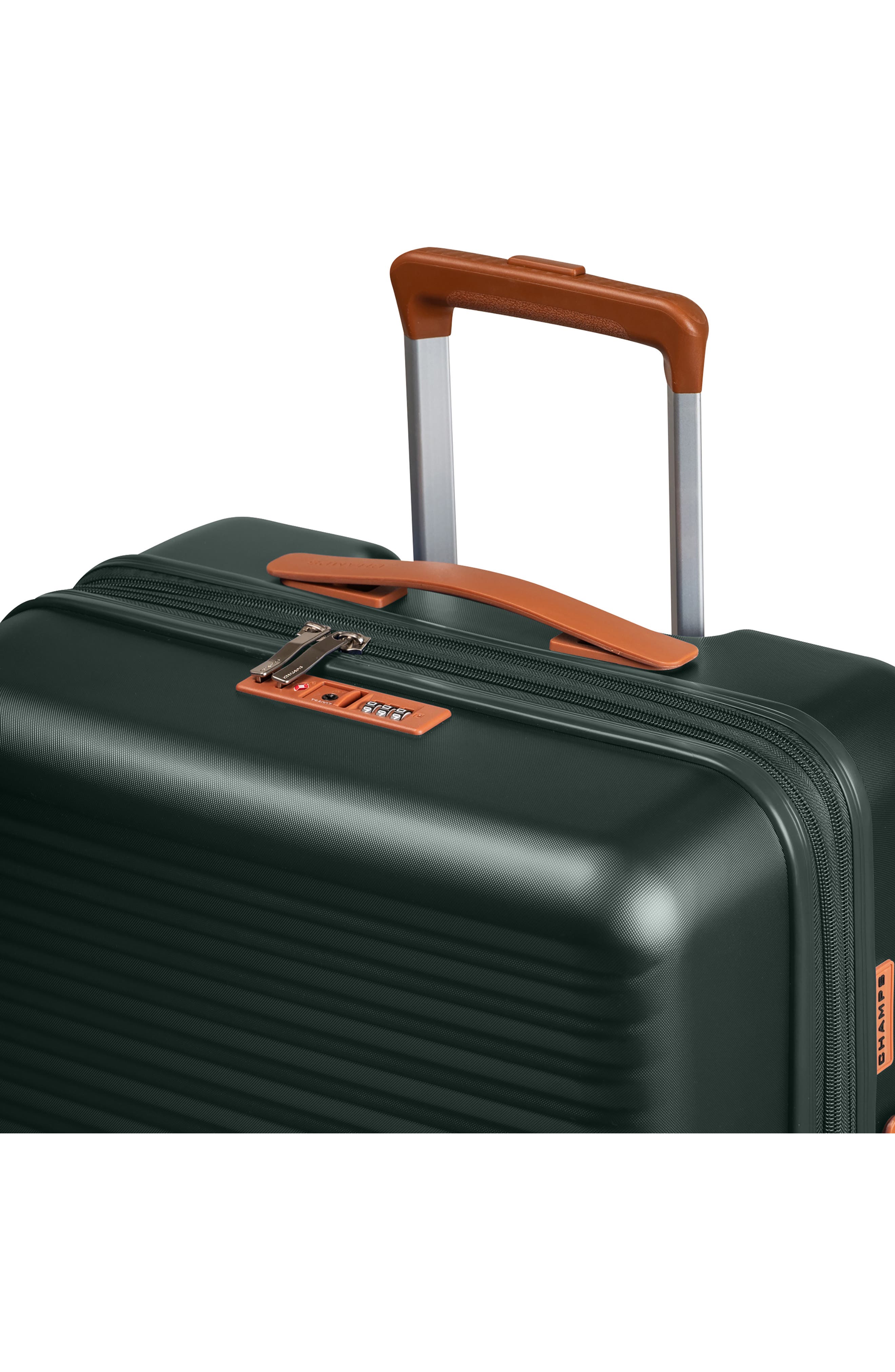 CHAMPS Vintage II 26.5-Inch Hardside Spinner Luggage, Alternate, color, Green