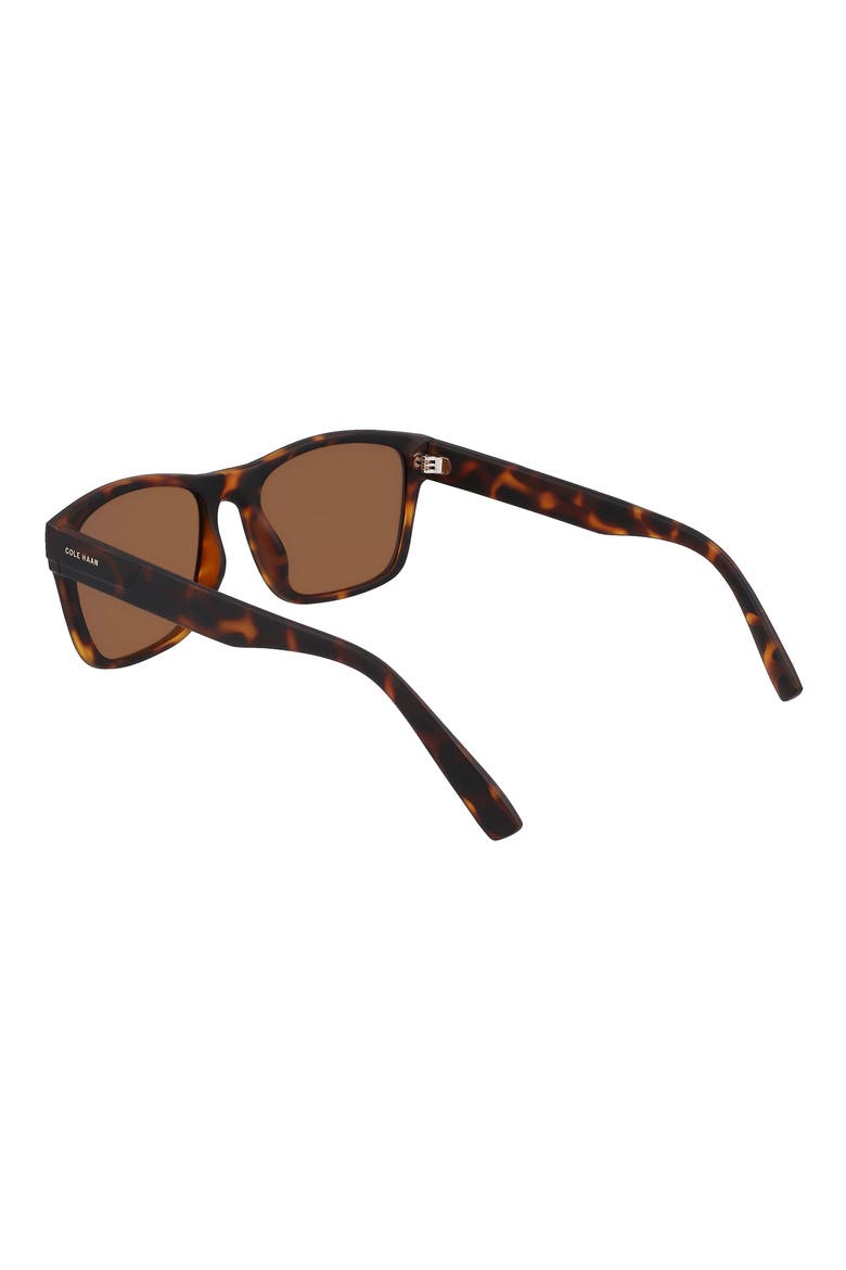 55mm Polarized Square Sunglasses, Alternate, color, TORTOISE