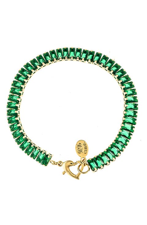 Rectangle Cubic Zirconia Tennis Bracelet