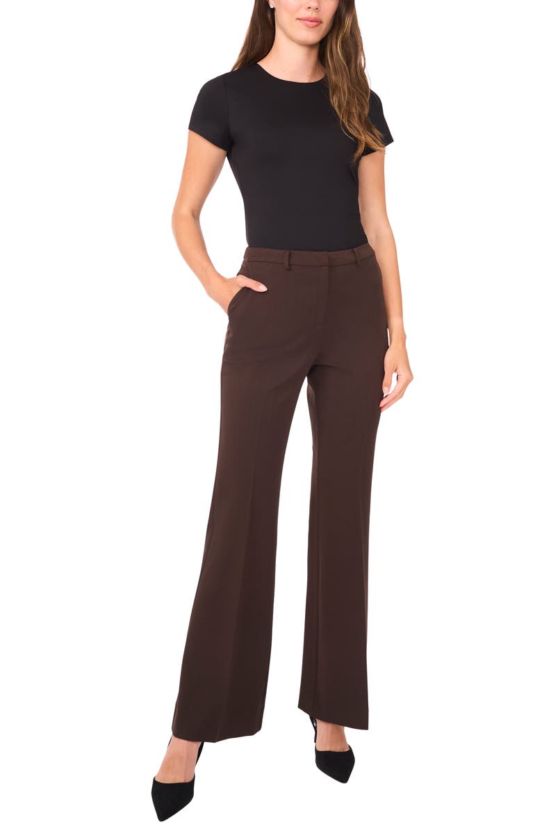 Halogen<sup>®</sup> Slim Fit Flare Leg Pants, Alternate, color, Delicioso