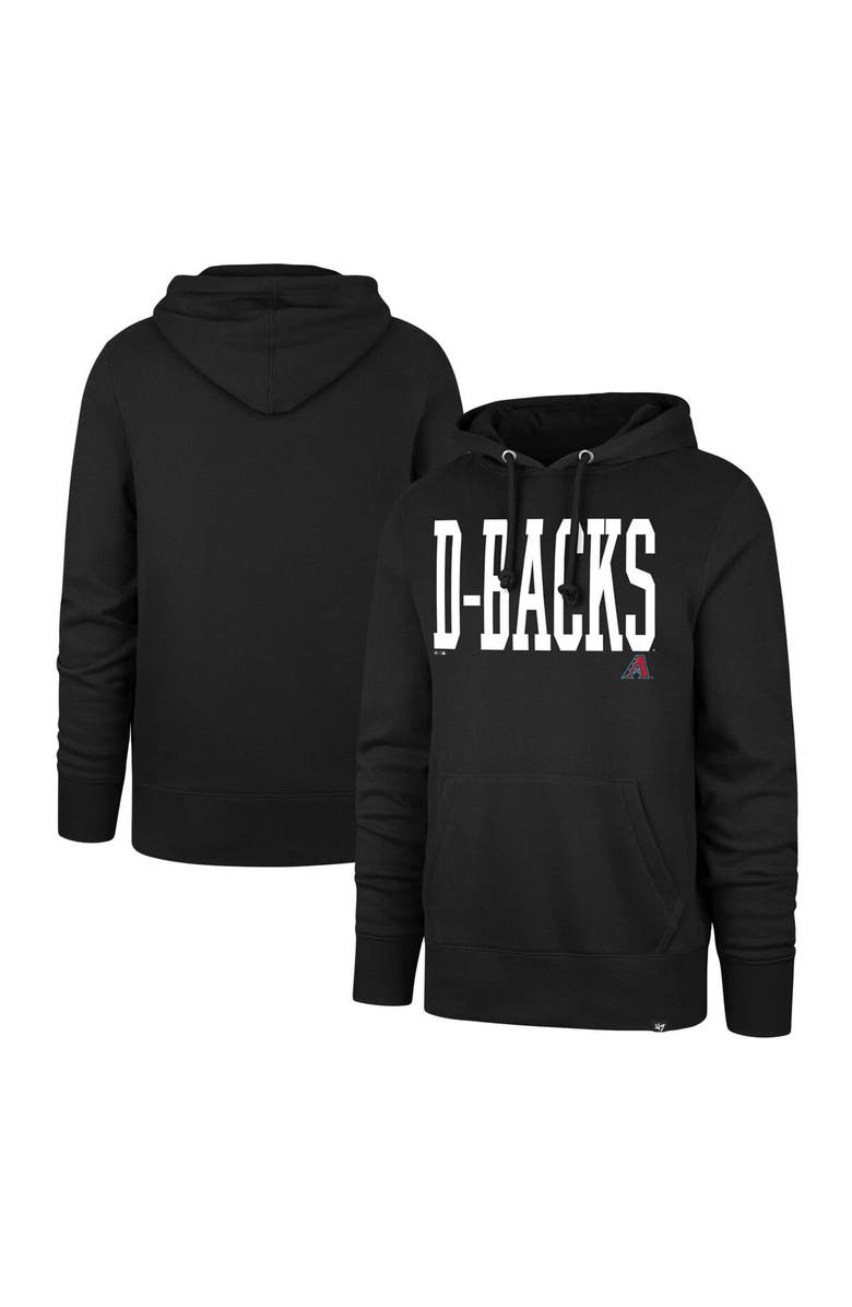 '47 Men's '47 Black Arizona Diamondbacks Dime Headline Pullover Hoodie, Alternate, color, Black