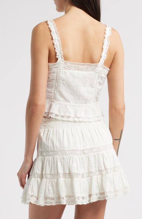 Loveshackfancy Vietta Lace-trim Cami In White
