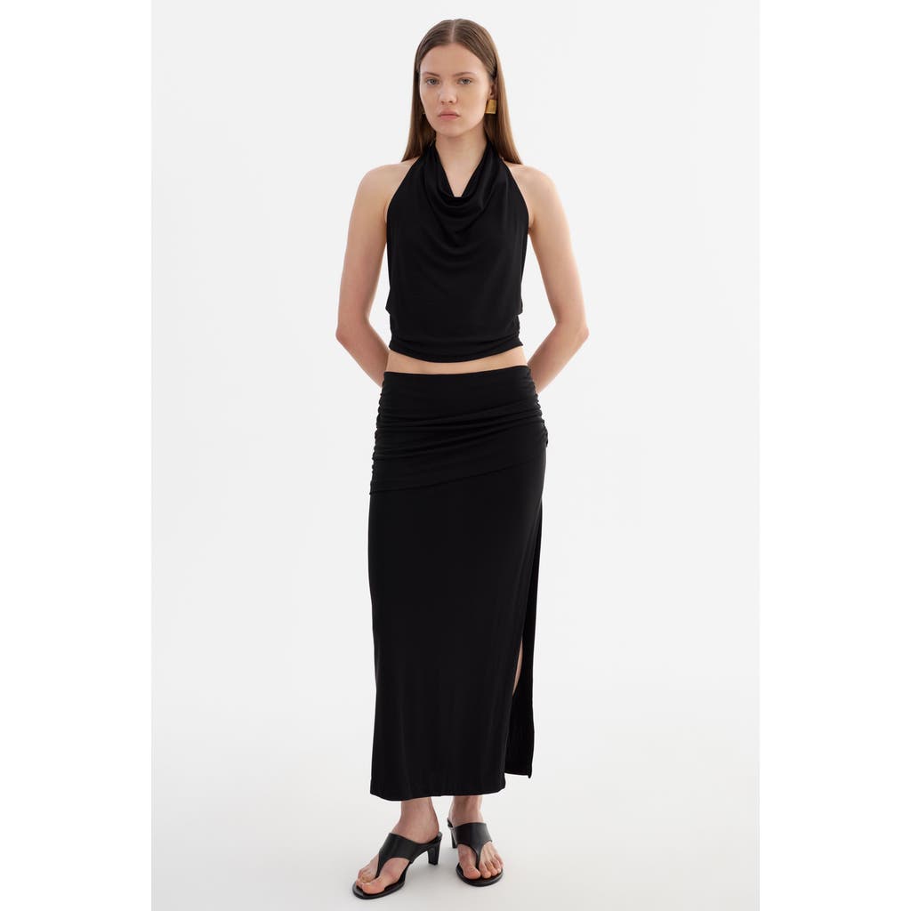 Lamarque Enza | Knit Halter Top In Black