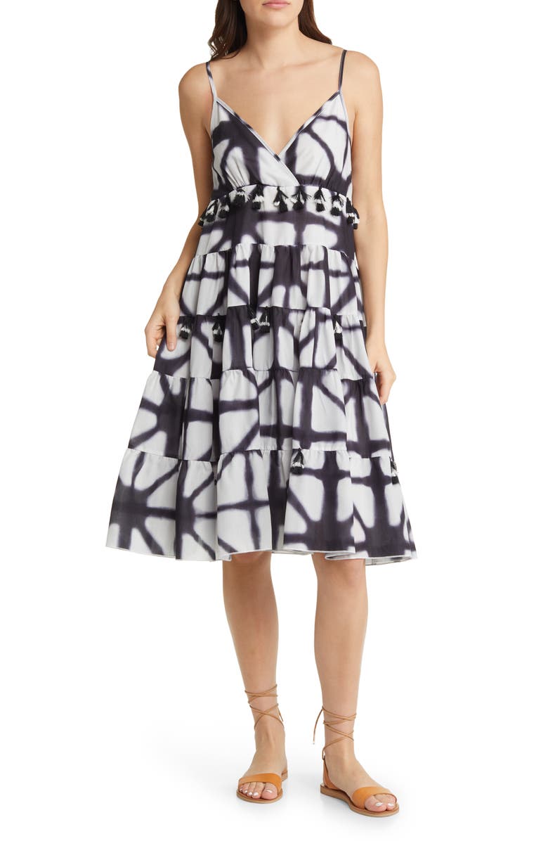 AREA STARS Batik A-Line Dress, Main, color, 