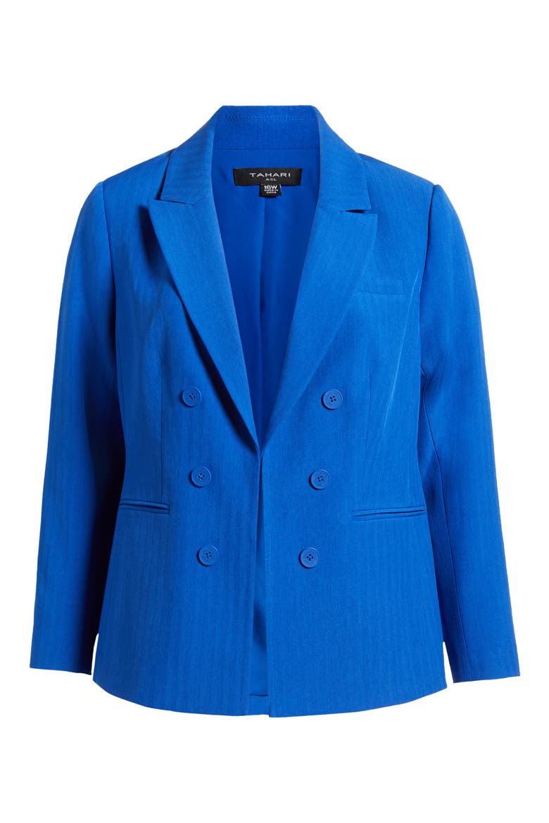 Faux Double Breasted Jacket, Alternate, color, NEW ROYAL