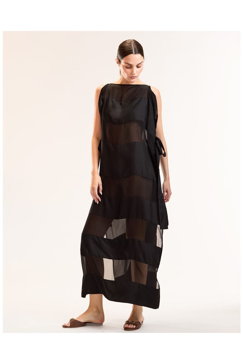 Windswept Dress, Alternate, color, Black