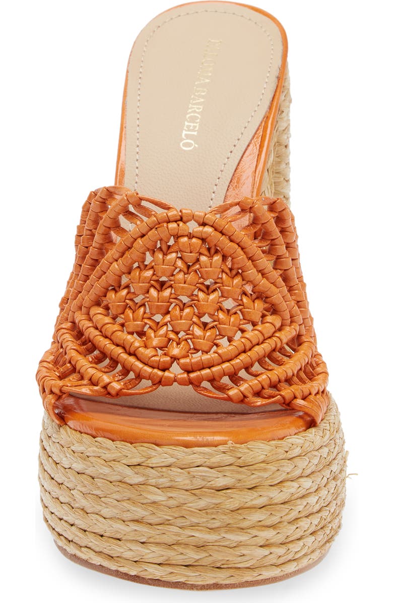 Paloma Barcelo Susana Platform Slide Sandal, Alternate, color, Orange