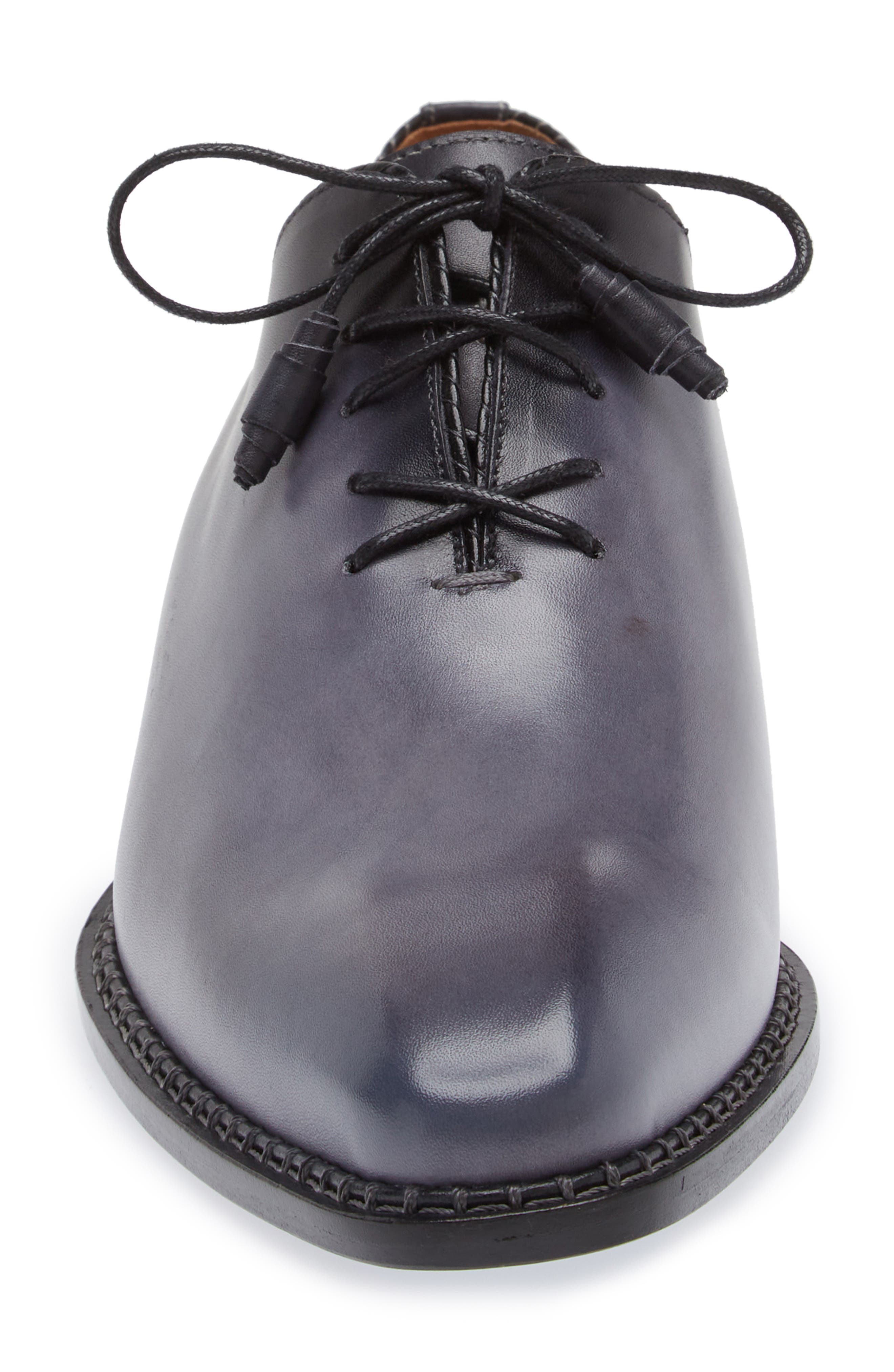 Mezlan Barbaro Oxford, Alternate, color, Grey/ Black