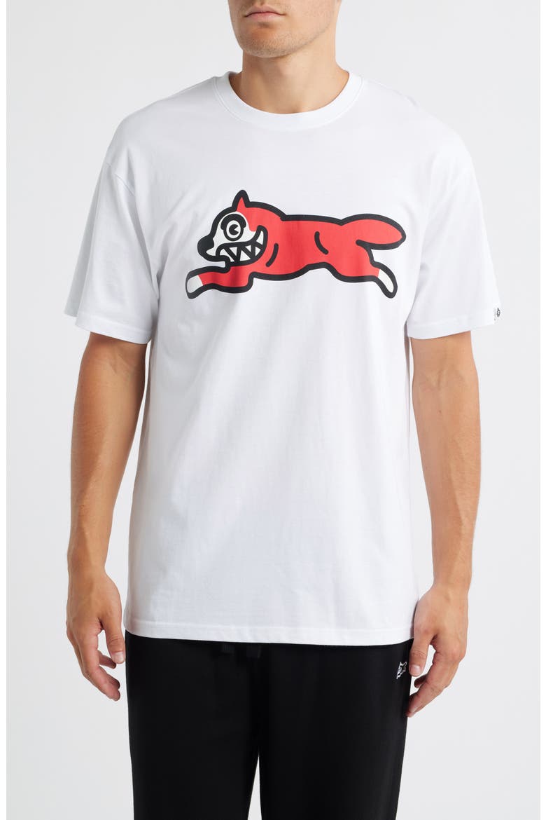 Running Dog Graphic T-Shirt, Main, color, WHITE