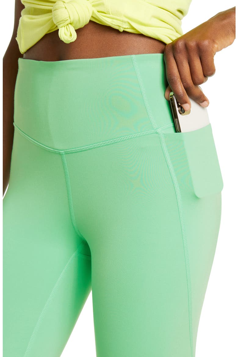 High Waist Studio Lite Pocket 7/8 Leggings, Alternate, color, GREEN KATYDID