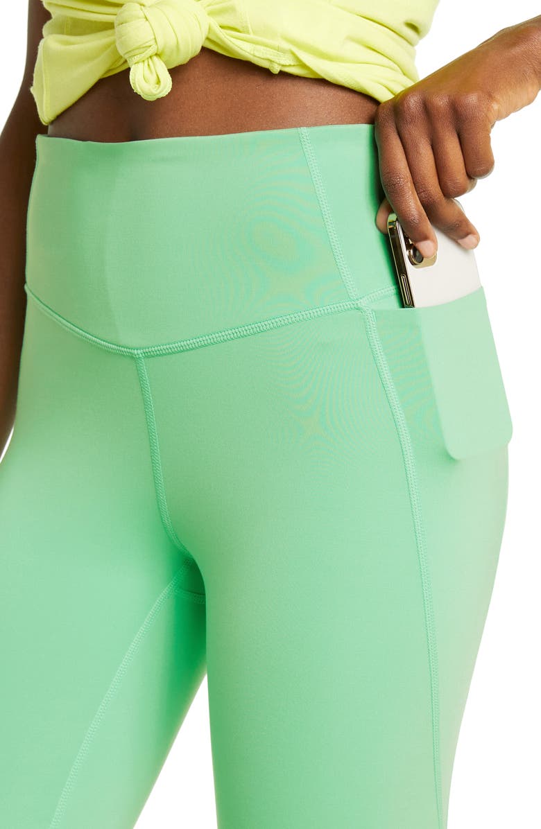 Zella High Waist Studio Lite Pocket 7/8 Leggings, Alternate, color,