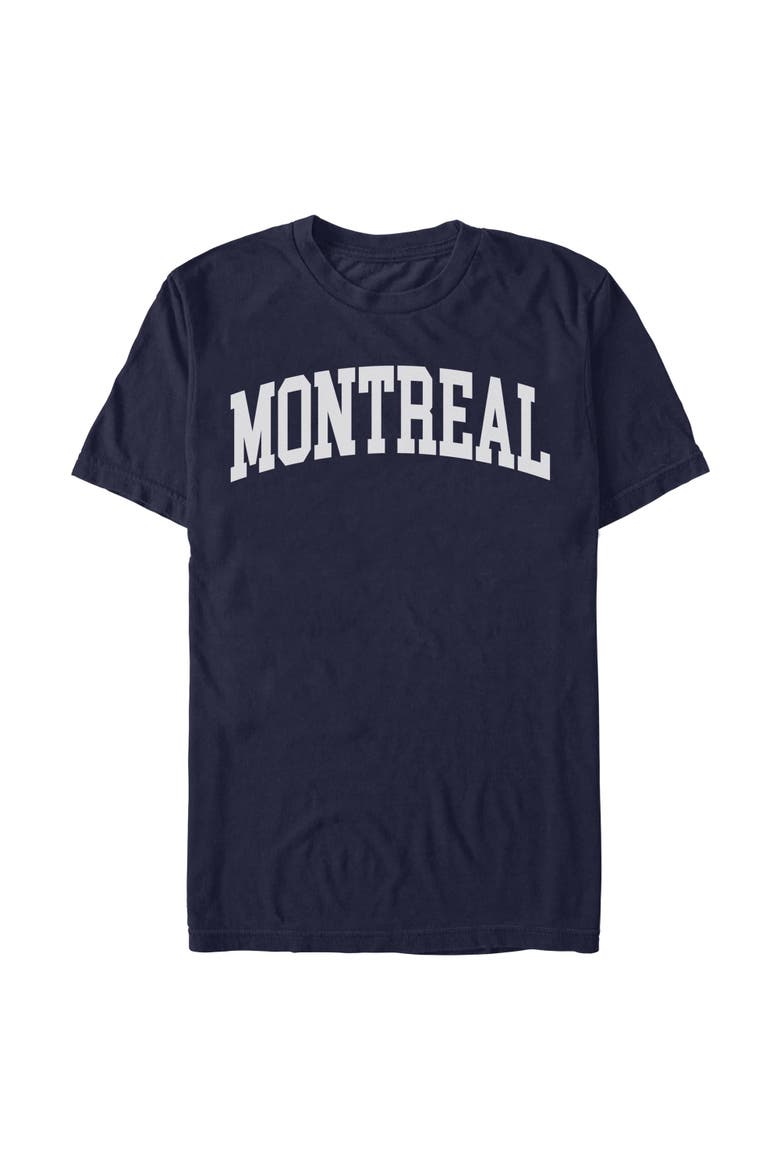 Men's Lost Gods Collegiate Montreal Name Logo  Graphic T-Shirt, Main, color, Navy Blue