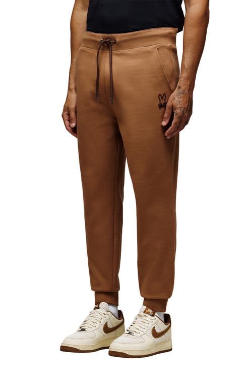 Psycho Bunny James 3.0 Cotton Blend Joggers In Brown