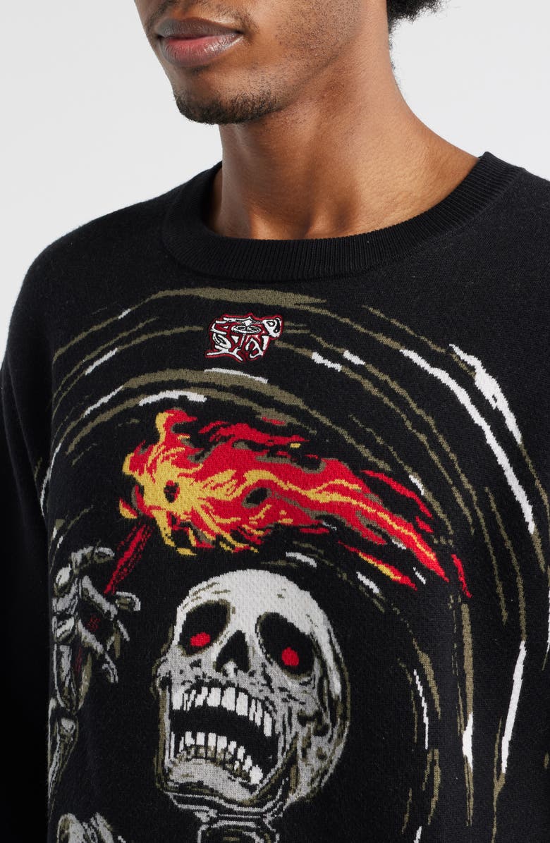 VERYRARE Flame Sweatshirt, Alternate, color, Black