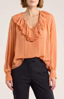Ulla Johnson Lilia Ruffle Silk Top