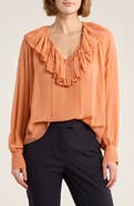 Ulla Johnson Lilia Ruffle Silk Top